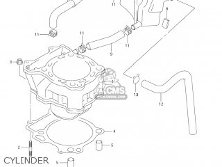 CYLINDER - DR-Z400E 2005 (K5) USA (E03) DRZ400E DR Z400E