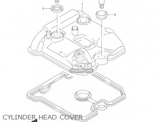 CYLINDER HEAD COVER - DR-Z400E 2005 (K5) USA (E03) DRZ400E DR Z400E