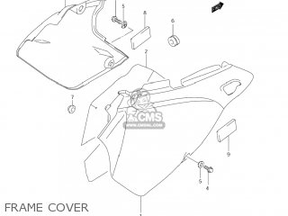 FRAME COVER - DR-Z400E 2005 (K5) USA (E03) DRZ400E DR Z400E