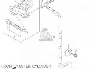FRONT MASTER CYLINDER - DR-Z400E 2005 (K5) USA (E03) DRZ400E DR Z400E