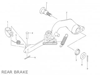 REAR BRAKE - DR-Z400E 2005 (K5) USA (E03) DRZ400E DR Z400E