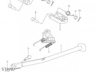 STAND - DR-Z400E 2005 (K5) USA (E03) DRZ400E DR Z400E