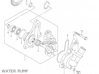 WATER PUMP - DR-Z400E 2005 (K5) USA (E03) DRZ400E DR Z400E
