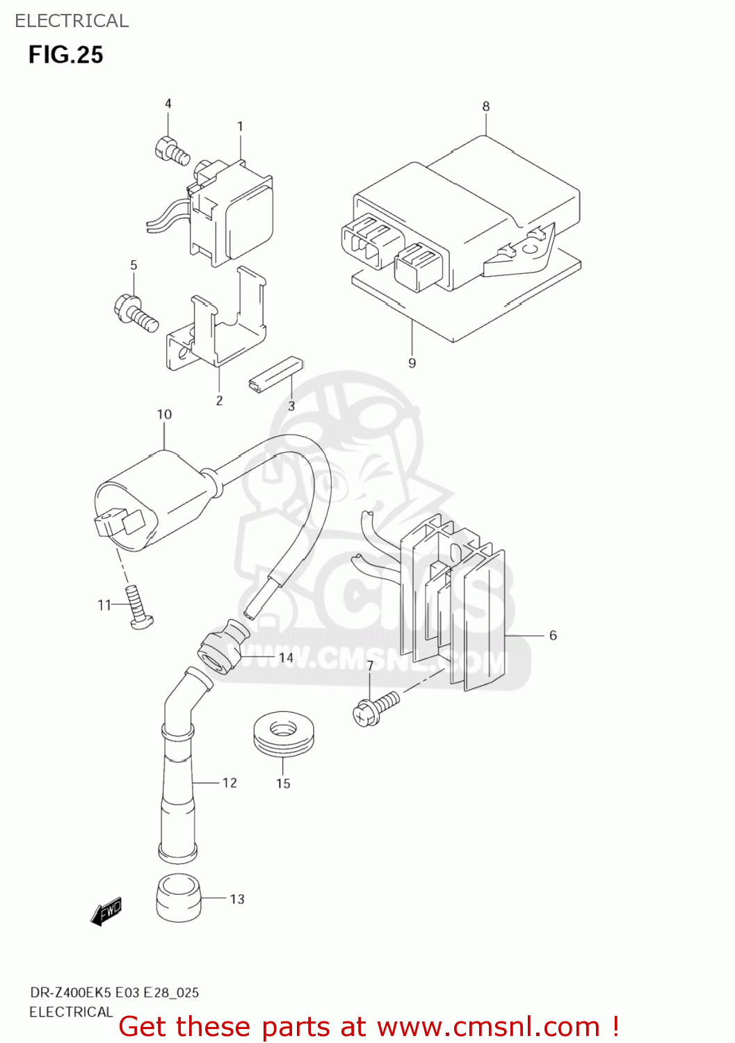 ELECTRICAL DR-Z400E 2006 (K6) USA (E03) DRZ400E DR Z400E