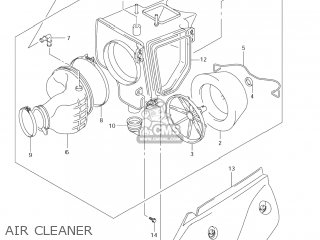 AIR CLEANER - DR-Z400E 2006 (K6) USA (E03) DRZ400E DR Z400E