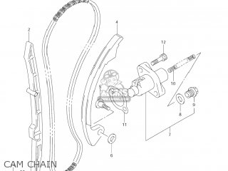 CAM CHAIN - DR-Z400E 2006 (K6) USA (E03) DRZ400E DR Z400E
