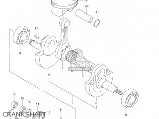 CRANKSHAFT - DR-Z400E 2006 (K6) USA (E03) DRZ400E DR Z400E