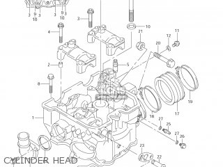 CYLINDER HEAD - DR-Z400E 2006 (K6) USA (E03) DRZ400E DR Z400E