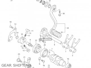 GEAR SHIFTING - DR-Z400E 2006 (K6) USA (E03) DRZ400E DR Z400E