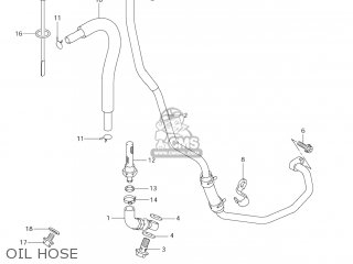 OIL HOSE - DR-Z400E 2006 (K6) USA (E03) DRZ400E DR Z400E
