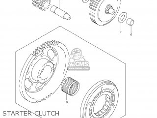 STARTER CLUTCH - DR-Z400E 2006 (K6) USA (E03) DRZ400E DR Z400E