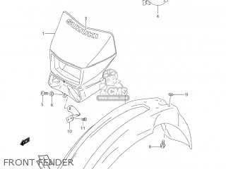 FRONT FENDER - DR-Z400E 2007 (K7) USA (E03) DRZ400E DR Z400E