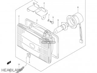 HEADLAMP - DR-Z400E 2007 (K7) USA (E03) DRZ400E DR Z400E