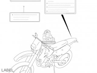 LABEL - DR-Z400E 2007 (K7) USA (E03) DRZ400E DR Z400E