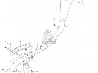MUFFLER - DR-Z400E 2007 (K7) USA (E03) DRZ400E DR Z400E