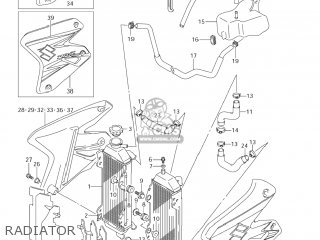 RADIATOR - DR-Z400E 2007 (K7) USA (E03) DRZ400E DR Z400E
