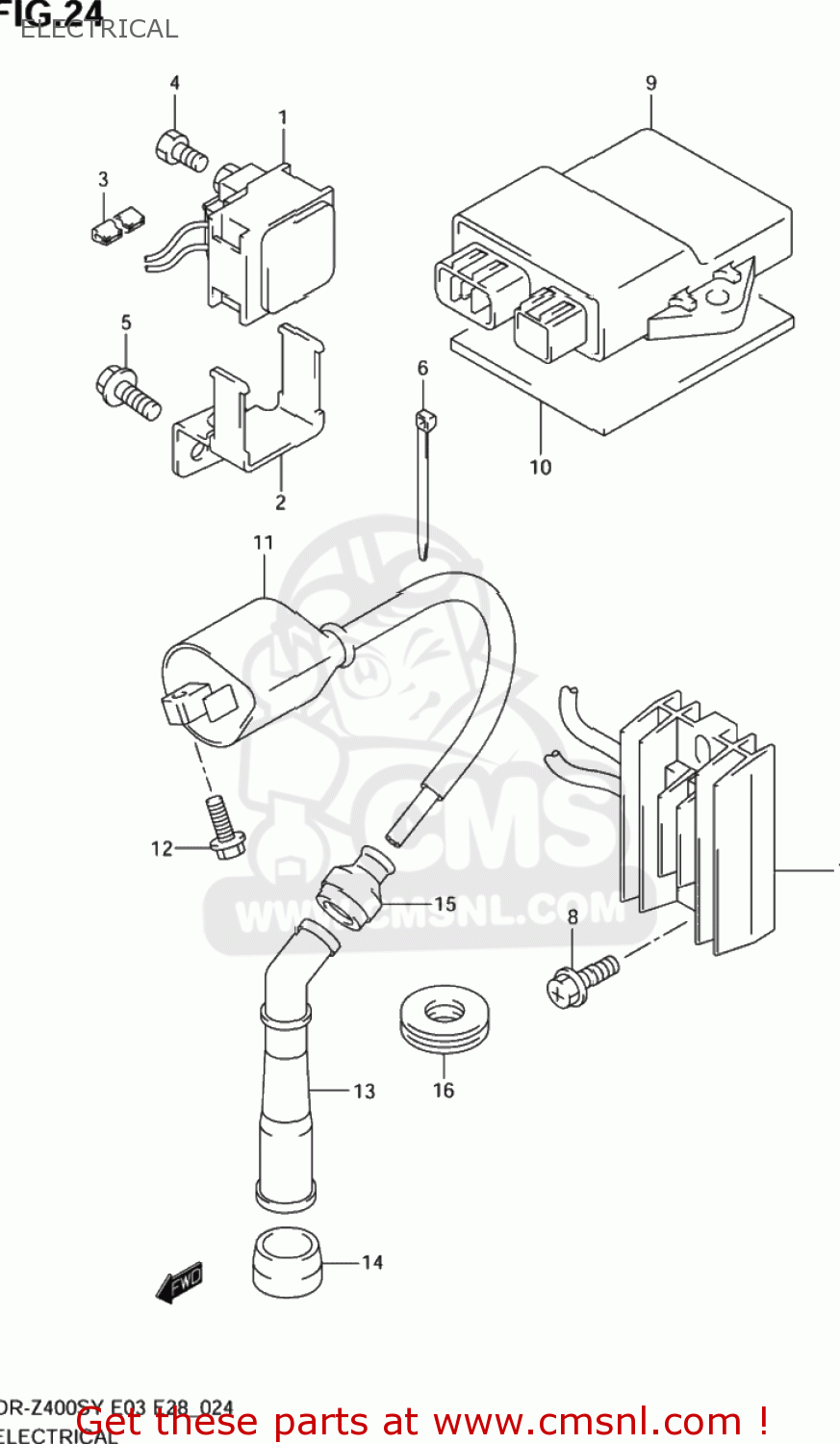 ELECTRICAL DR-Z400S 2000 (Y) USA (E03) DRZ400S DR Z400S