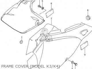 FRAME COVER (MODEL K3/K4) - DR-Z400S 2000 (Y) USA (E03) DRZ400S DR Z400S