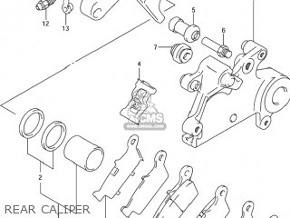 REAR CALIPER - DR-Z400S 2000 (Y) USA (E03) DRZ400S DR Z400S