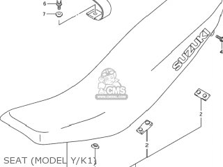 SEAT (MODEL Y/K1) - DR-Z400S 2000 (Y) USA (E03) DRZ400S DR Z400S