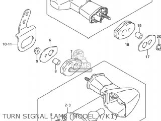 TURN SIGNAL LAMP (MODEL Y/K1) - DR-Z400S 2000 (Y) USA (E03) DRZ400S DR Z400S