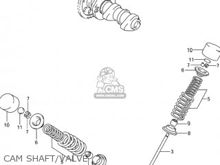 CAM SHAFT/VALVE - DR-Z400S 2001 (K1) USA (E03) DRZ400S DR Z400S