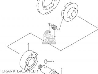 CRANK BALANCER - DR-Z400S 2001 (K1) USA (E03) DRZ400S DR Z400S