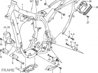 FRAME - DR-Z400S 2001 (K1) USA (E03) DRZ400S DR Z400S