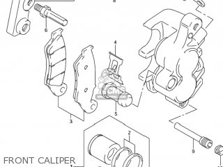 FRONT CALIPER - DR-Z400S 2001 (K1) USA (E03) DRZ400S DR Z400S