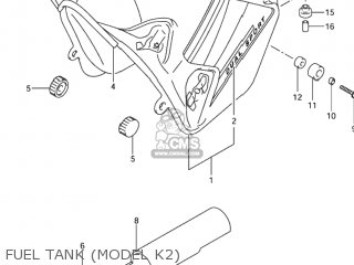 FUEL TANK (MODEL K2) - DR-Z400S 2001 (K1) USA (E03) DRZ400S DR Z400S