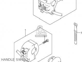 HANDLE SWITCH - DR-Z400S 2001 (K1) USA (E03) DRZ400S DR Z400S
