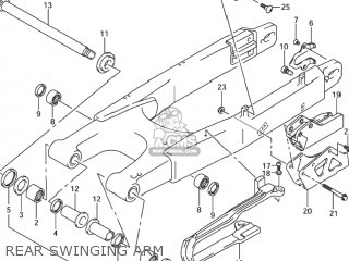 REAR SWINGING ARM - DR-Z400S 2001 (K1) USA (E03) DRZ400S DR Z400S