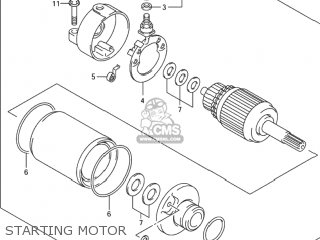 STARTING MOTOR - DR-Z400S 2001 (K1) USA (E03) DRZ400S DR Z400S