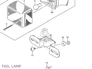 TAIL LAMP - DR-Z400S 2001 (K1) USA (E03) DRZ400S DR Z400S