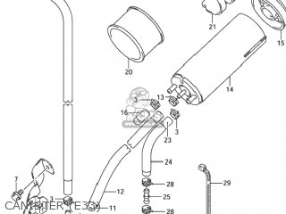 CANISTER (E33) - DR-Z400S 2002 (K2) USA (E03) DRZ400S DR Z400S
