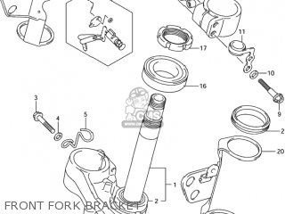 FRONT FORK BRACKET - DR-Z400S 2002 (K2) USA (E03) DRZ400S DR Z400S
