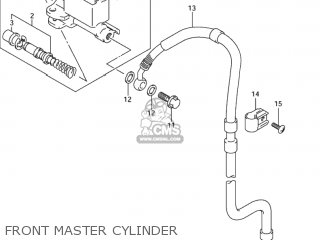 FRONT MASTER CYLINDER - DR-Z400S 2002 (K2) USA (E03) DRZ400S DR Z400S
