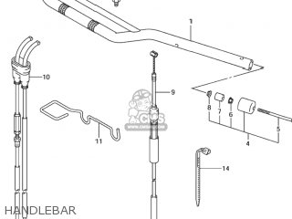 HANDLEBAR - DR-Z400S 2002 (K2) USA (E03) DRZ400S DR Z400S