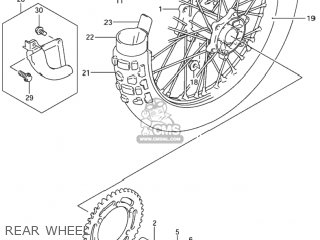 REAR WHEEL - DR-Z400S 2002 (K2) USA (E03) DRZ400S DR Z400S