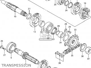 TRANSMISSION - DR-Z400S 2002 (K2) USA (E03) DRZ400S DR Z400S