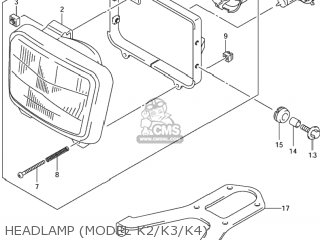 HEADLAMP (MODEL K2/K3/K4) - DR-Z400S 2003 (K3) USA (E03) DRZ400S DR Z400S