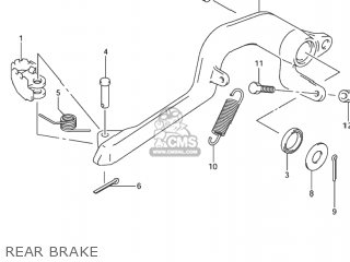 REAR BRAKE - DR-Z400S 2003 (K3) USA (E03) DRZ400S DR Z400S