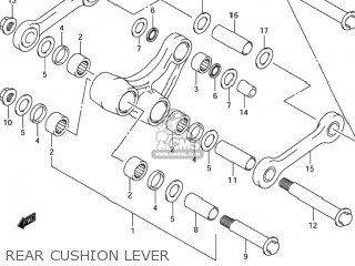 REAR CUSHION LEVER - DR-Z400S 2003 (K3) USA (E03) DRZ400S DR Z400S