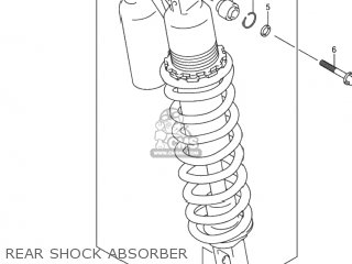 REAR SHOCK ABSORBER - DR-Z400S 2003 (K3) USA (E03) DRZ400S DR Z400S