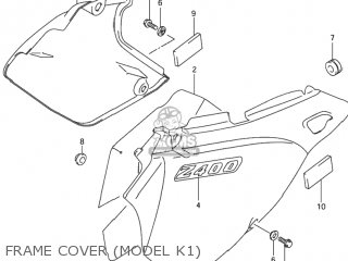 FRAME COVER (MODEL K1) - DR-Z400S 2004 (K4) USA (E03) DRZ400S DR Z400S