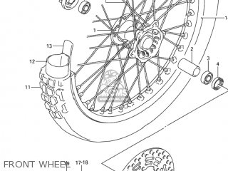 FRONT WHEEL - DR-Z400S 2004 (K4) USA (E03) DRZ400S DR Z400S