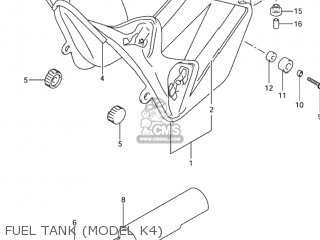 FUEL TANK (MODEL K4) - DR-Z400S 2004 (K4) USA (E03) DRZ400S DR Z400S