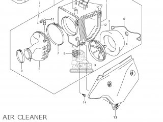 AIR CLEANER - DR-Z400S 2005 (K5) USA (E03) DRZ400S DR Z400S