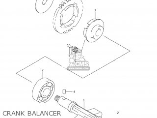 CRANK BALANCER - DR-Z400S 2005 (K5) USA (E03) DRZ400S DR Z400S