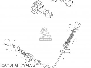 CAMSHAFT/VALVE - DR-Z400S 2006 (K6) USA (E03) DRZ400S DR Z400S